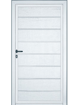 1-Flügel Nebentür in verkehrsweiss